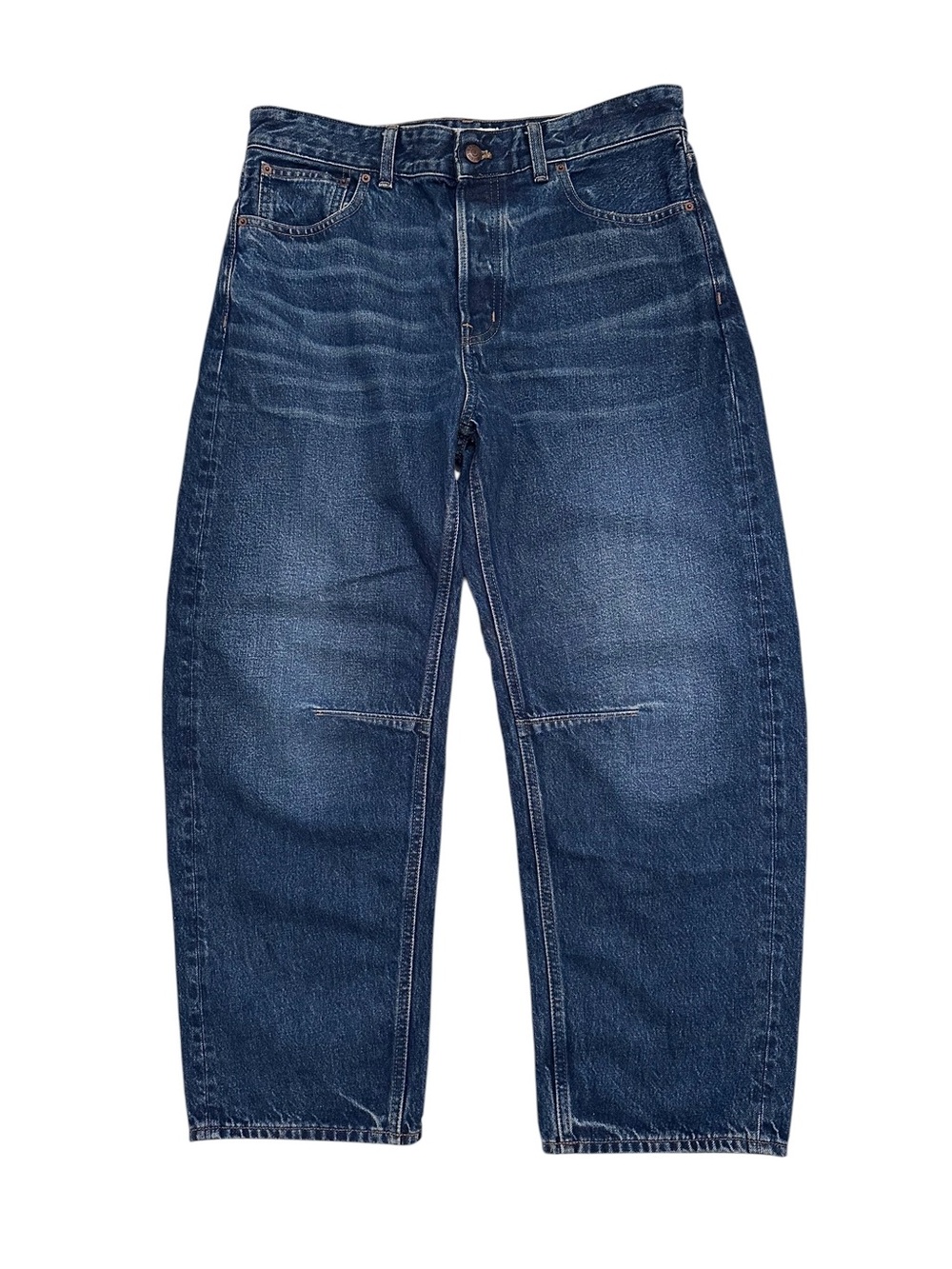 Madewell The Darted Barrel Leg Jean Danver Wash size 28